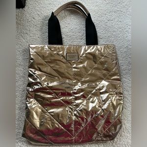 New Victoria’s Secret rose gold metallic bag